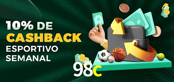 10% de bônus de cashback na 98c